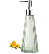 IVAILEX 10oz/300ml Hand Soap Dispenser Bathroom, Kitchen Soap Dispenser, Glass Soap Dispenser wit...