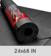 Black Shelf Liner for Under Sink Toolbox Drawer Mat 24 in Wide × 68 Inch