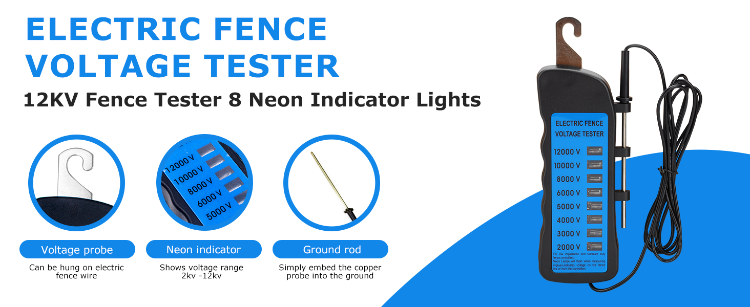 Electric Fence Voltage Tester