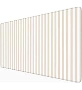 ohisxiacy Beige Striped Desk Mat Cute Pastel XXL Large Gaming Mouse Pad Desk Pad Kawaii Aesthetic...