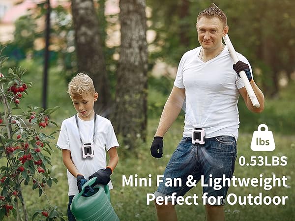 mini portable belt fan blow cold airs
