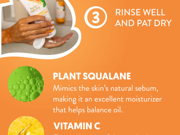 Glow Face Wash Face Cleanser Vitamin C Collagen Face Cream Cleanser Daily Makeup Remover Facial Wash
