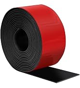 Heonay Self Adhesive Rubber Strips, Solid Neoprene Rubber Sheets Rolls Strips with Adhesive Backi...