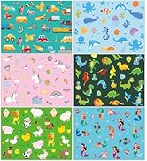 Unicorn Mermaid Kids Placemats Set of 6 Transport Dinosaur Plastic Table Mats Toddler Children Fa...
