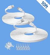 ANLINK 2-Pack 10ft Flat Micro USB Cable, Charging and Data Sync, 3M Micro USB Cord for WyzeCam, W...