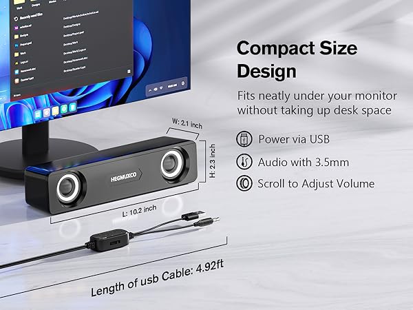 Computer Speakers for Desktop PC