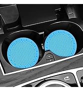 VAGURFO 4 Pieces Car Cup Holder Coaster,Cup Holder Insert Coaster Silicone Pads Anti-Slip Cup Coa...