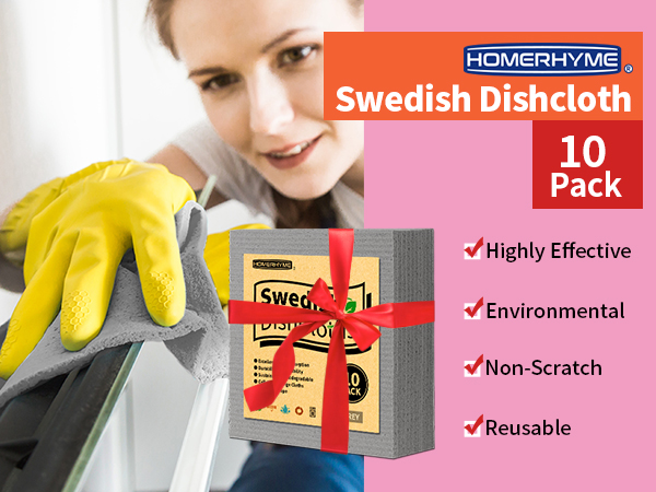 Swedish Dishcloth Cellulose Sponge Cloths