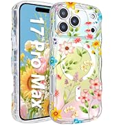 Solanaluna Compatible with MagSafe Magnetic Case for iPhone 17 Pro Max,Laser Iridescent Gradient ...
