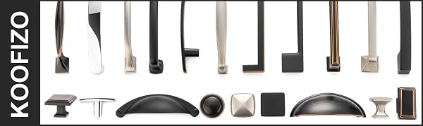 koofizo cabinet pull handle knob hardware logo banner