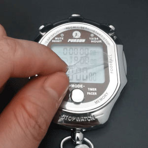 Stopwatch,Metal Stop Watch for Sports with Backlight Memory Waterproof Stopwatches Timer for Sports