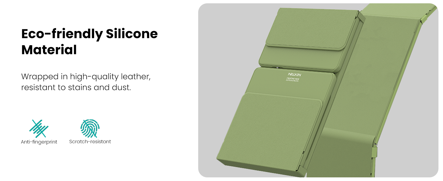 Wrapped in high-quality leather, resistant to stains and dust.