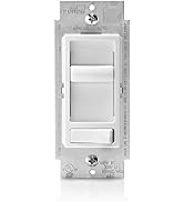 Leviton SureSlide Dimmer Switch for Dimmable LED, Halogen and Incandescent Bulbs, 6674-P0W, White