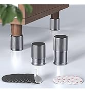 xuenair Bed Risers, 3 inch Bed Risers for Adjustable Base,4 Pcs Metal Bed Risers Heavy Duty Suita...