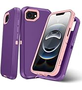 TOPAUX for iPhone 16e Case Heavy Duty Full Body Drop Protection Multi-Layer Impact Resistant Flex...