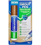 Grout Pen Brown Tile Paint Marker: Waterproof Grout Paint, Tile Grout Colorant and Sealer Pen - B...