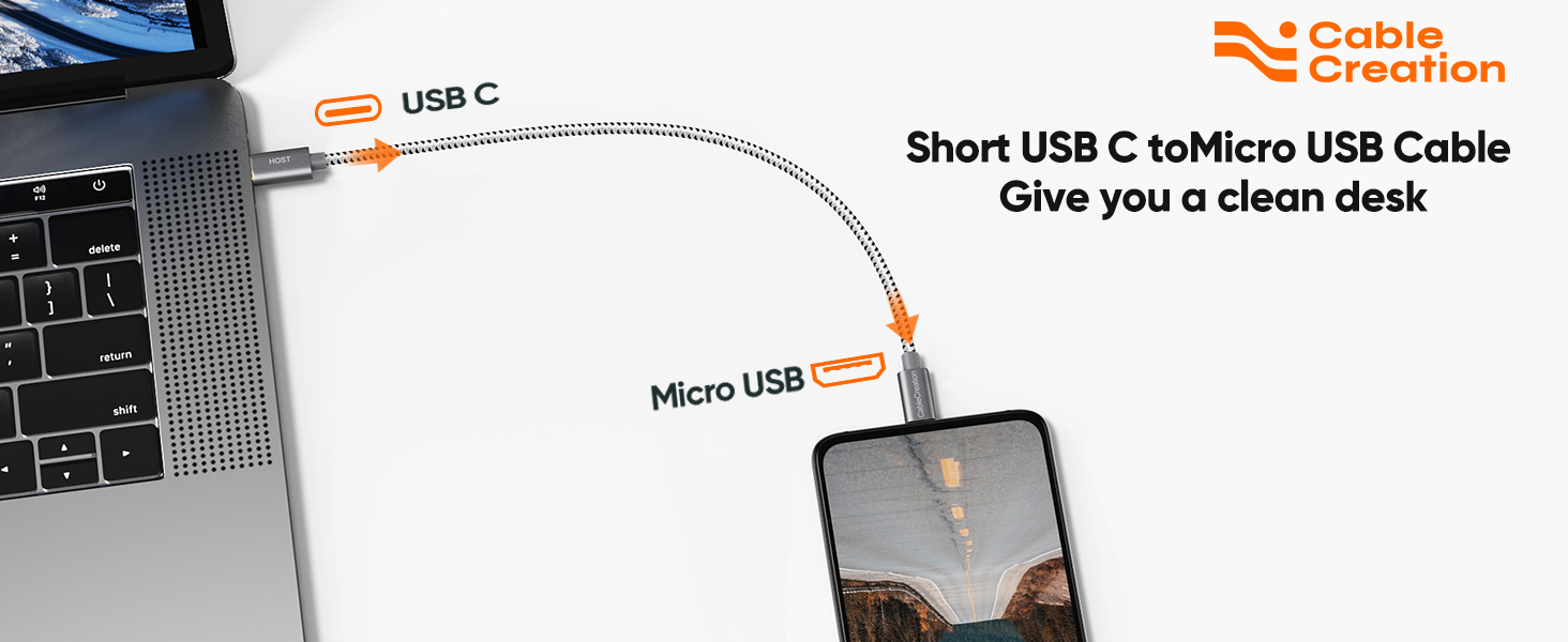 short usb c to micro usb cable