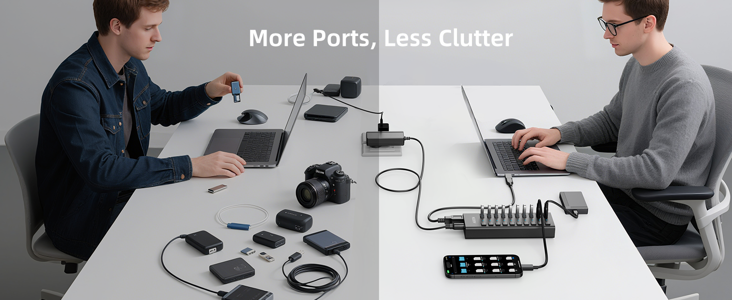 10 Port USB Hub
