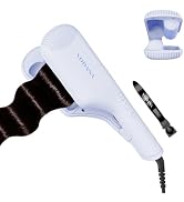 VODANA Compact Triple Flow Hair Waver - Portable Ceramic Curling Iron, Long-Lasting Beach Waves, ...