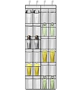 Intersnug Over The Door 24 Holder Cup Organizer - Various Sizes, For Kitchen Cabinet Pantry Close...