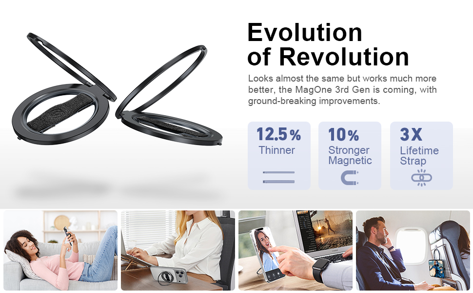 EWA MagSafe Cell Phone Ring Holder Kickstand