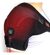 CREATRILL Heated Shoulder Wrap, 3 Heat Settings, Heating Pad Support Brace for Rotator Cuff, Join...