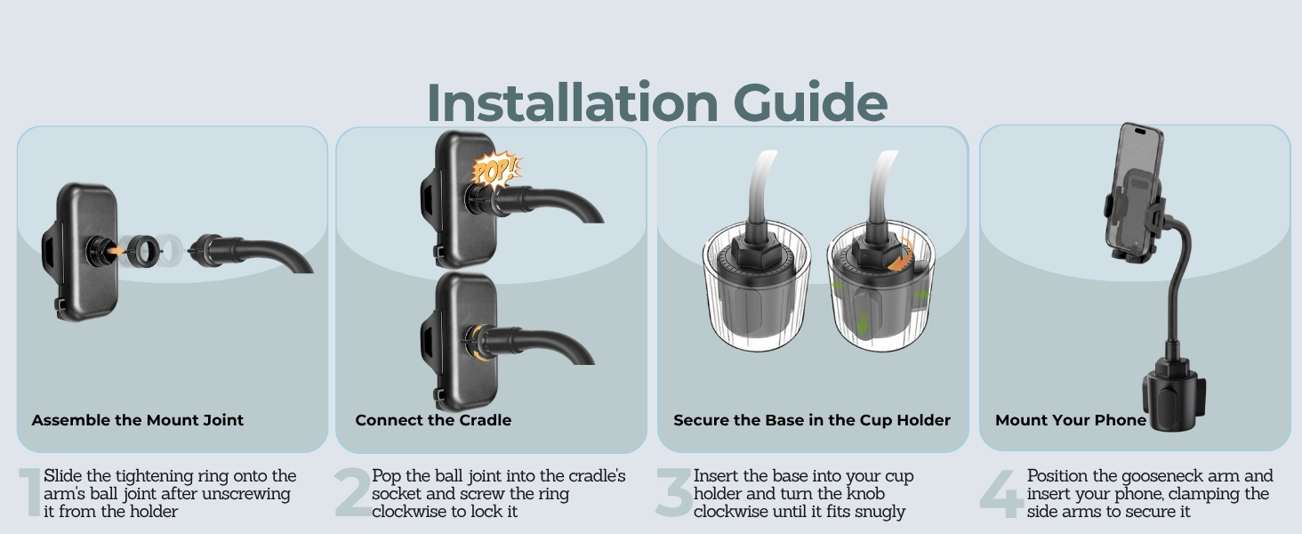 Cup Holder Phone Mount