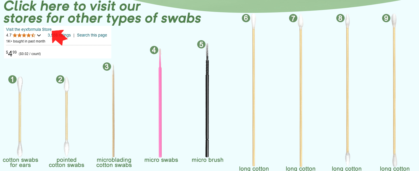 long cotton swabs