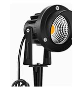 Romwish LED Landscape Spotlights, 10W Outdoor Spotlights for Yard, 3000K Warm White, 120V AC Spot...