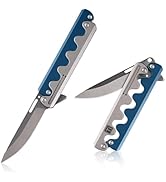 Premium Titanium Sidewinder Folding Knife – Ready-to-Gift EDC Tool with Dual-Force Lock, One-Hand...