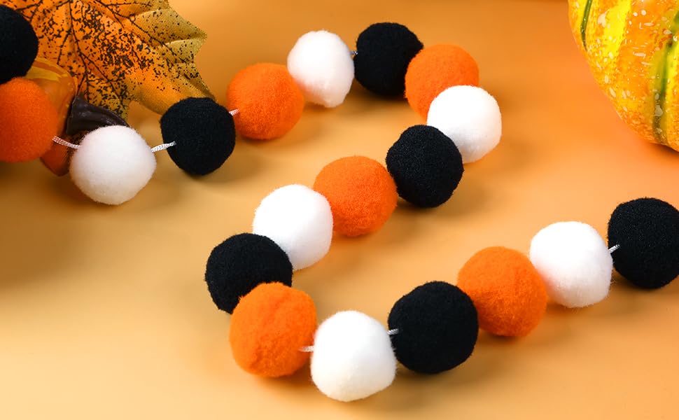 MARFOREVER Colorful Pom Pom Garland Decorations