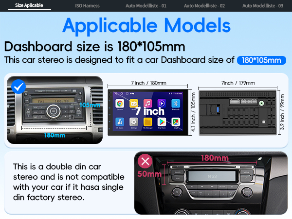 double din stereo