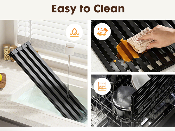 over sink dish drying rack cover for counter space kitchen roll up foldable mat drainer silicone