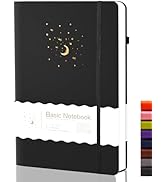 CAGIE Lined Journal Notebook for Work, 196 Pages, 5.7