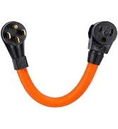 PLIS NEMA 14-50P to 6-50R Welder Adapter Cord, 30 Amp 4 Prong Dryer Male Plug to 50 Amp Welder Fe...