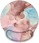 ArtSo Ergonomic Mouse Pad with Wrist Rest Support Gel, Non Slip Rubber Base Pad Computer PC Lapto...