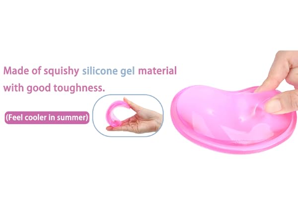 Made of squishy silicone gel materialwith good toughness.