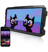 Vecrysit RGB Pixel Art Display,24 * 48 LED RGB Pixe Screen Digital Clock | DIY Pixel Art & GIF Cr...