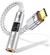 Giabuao USB C to 3.5mm Audio Adapter DAC with Dual Chip CX31993 MAX97220 & HiFi Headphone Amplifi...