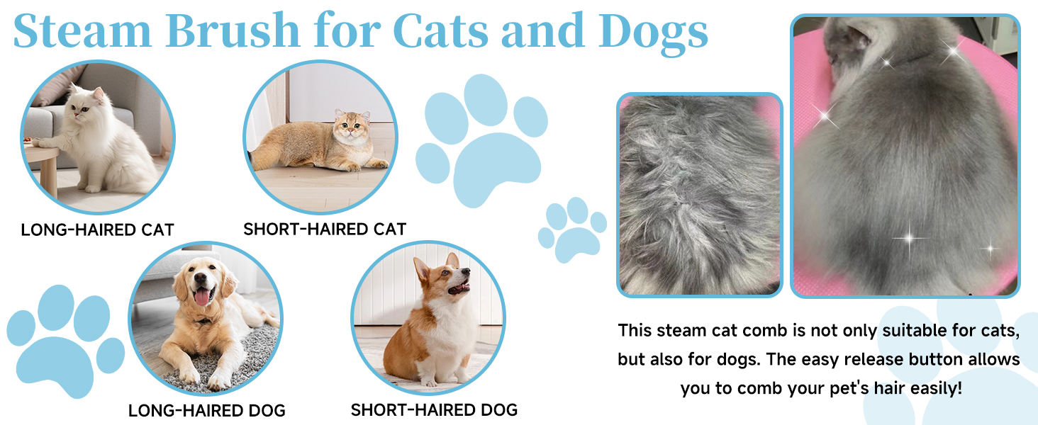pet steam brush for dog