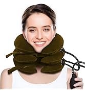 Cervical Neck Traction Device for Neck Pain Relief, Adjustable Inflatable Neck Stretcher Neck Bra...