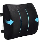 SAIREIDER Comfortable Lumbar Support Pillow for Office Chair, Memory Foam Back Support Pillows fo...