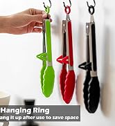 Silicone kitchen tongs