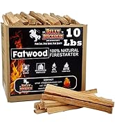 Billy Buckskin 10 lbs. Fatwood Fire Starter Sticks Camping Essentials | Great Fire Logs and Fire ...