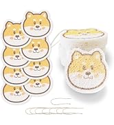 Vilphel 8 Pack Happy Dog Shaped Cute Sponges Natural Wood Pulp Fiber Dishwashing Sponge High Effi...