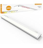 Tonlesm 24 Inch Under Cabinet Lighting Plug in, 14W 120V 3 Color 3000K/4000K/5000K, 3 Brightness,...
