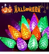 240 LED 78FT C6 Halloween String Lights, Connectable Halloween Lights Plug in with 13 Modes & Tim...