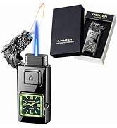 Torch Lighter, Smart Voice-Control Magic Dual Flame Dragon Lighter, Windproof Design with Visible...