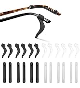 SMARTTOP Glassses Ear Holder Sleeve, Anti-slip eyeglasses ear hook, Silicone Temple Tips for Sung...