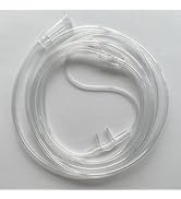 10 Pack High-Flow Soft Nasal Oxygen Cannula, Transparent, Crush Resistant with Standard Connectio...